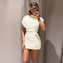 ANA Vestido de retazos para mujer